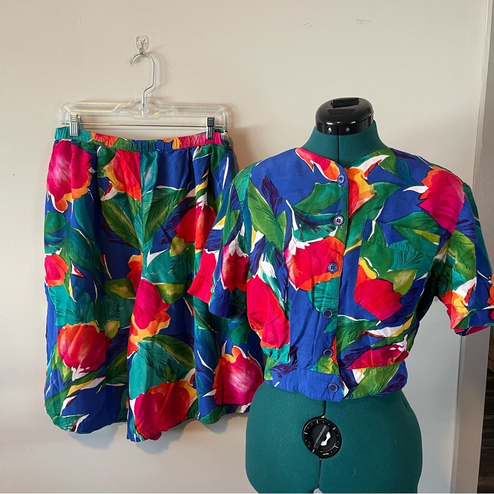 80s Culotte 2-Piece Set M
